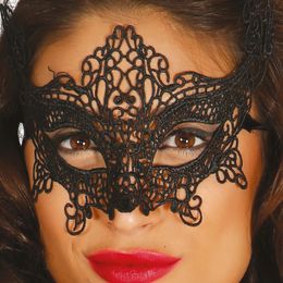 Bildspel - Ögonmask Spets Svart