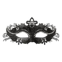 Halvmaske Venetiansk Svart