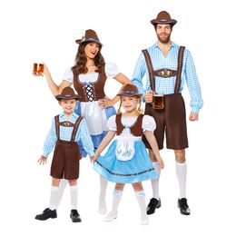 Lysbildefremvisning - Oktoberfest Blå Barn Karnevalskostyme