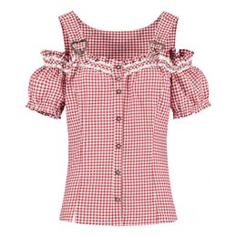 Oktoberfest Bluse Rød/Ternet