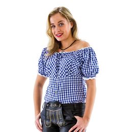 Oktoberfest Blus Vit/Blå