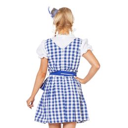 Bildspel - Oktoberfest Dirndl Blå Maskeraddräkt