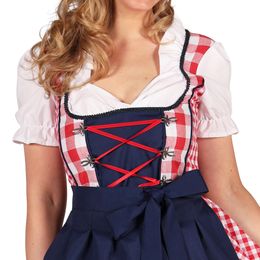 Bildspel - Oktoberfest Dirndl Edelweiss Röd/Vit Maskeraddräkt