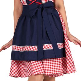 Bildspel - Oktoberfest Dirndl Edelweiss Röd/Vit Maskeraddräkt