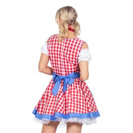 Bildspel - Oktoberfest Dirndl Rutig Maskeraddräkt