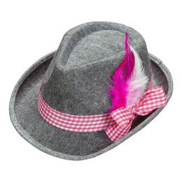 Oktoberfest Hatt med Fjädrar