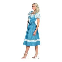 Oktoberfest Kjole Blå Karnevalskostyme