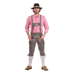 Oktoberfest Lederhosen Deluxe Grå
