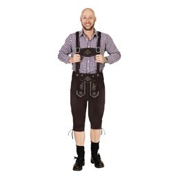 Oktoberfest Lederhosen Mörkbrun