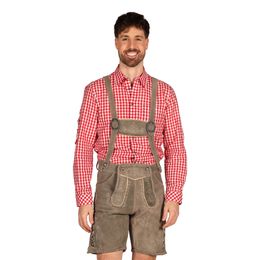 Bildspel - Oktoberfest Lederhosen Shorts Deluxe Beige