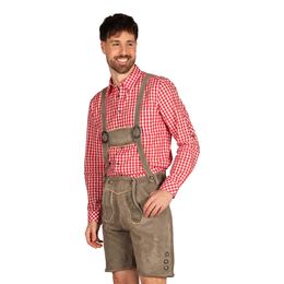 Bildspel - Oktoberfest Lederhosen Shorts Deluxe Beige