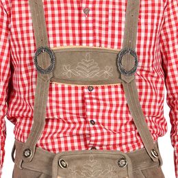 Bildspel - Oktoberfest Lederhosen Shorts Deluxe Beige
