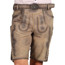 Bildspel - Oktoberfest Lederhosen Shorts Super Deluxe Beige Vintage