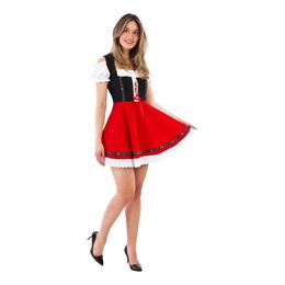 Oktoberfestkjole Dirndl Rød
