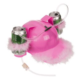 Ölhjälm med Rosa Fluff