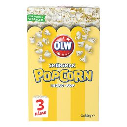 OLW Micropopcorn Smörsmak