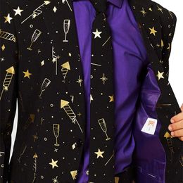 Lysbildefremvisning - OppoSuits Fancy Fireworks Jakkesæt