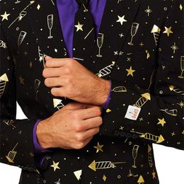 Lysbildefremvisning - OppoSuits Fancy Fireworks Jakkesæt