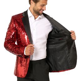 Bildspel - OppoSuits Paljettkavaj Briliant Röd