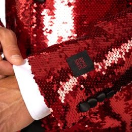 Bildspel - OppoSuits Paljettkavaj Briliant Röd