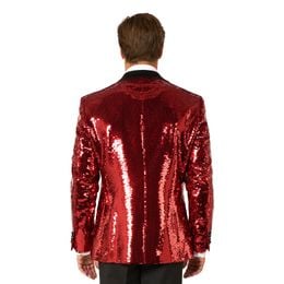 Bildspel - OppoSuits Paljettkavaj Briliant Röd