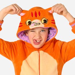 Lysbildefremvisning - OppoSuits Rød Katt Barne Onesie