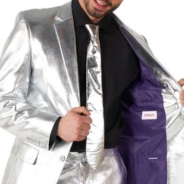 Lysbildefremvisning - OppoSuits Shiny Silver Dress