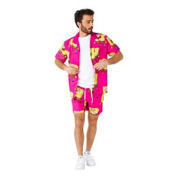 OppoSuits Svampbob Fyrkant Pink Shorts Kostym