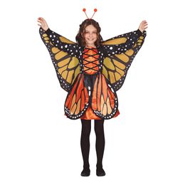 Oranssi Perhonen Lasten Naamiaisasu