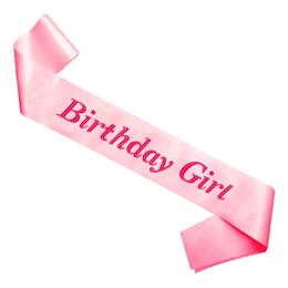 Olkanauha Birthday Girl Vaaleanpunainen