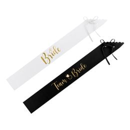 Ordensband Bride & Bride Squad Svart/Vit