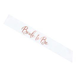 Ordensbånd Bride To Be Hvit/Rosé