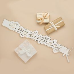 Bildspel - Ordensband It's My Birthday Guld