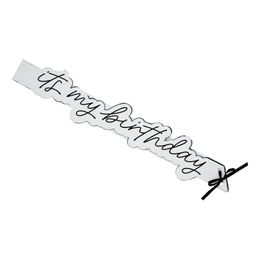 Ordensband It's My Birthday Silver