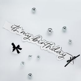 Bildspel - Ordensband It's My Birthday Silver