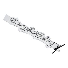 Ordensbånd It's My Birthday Silver