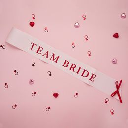 Bildspel - Ordensband Team Bride Rosa