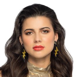 Bildspel - Örhängen Blixtar Guld Glitter