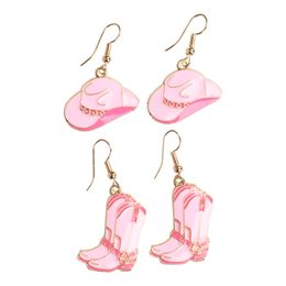 Cowboy-vaaleanpunainen korusetti