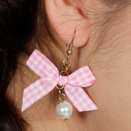 Lysbildefremvisning - Øredobber Sløyfe Rosa