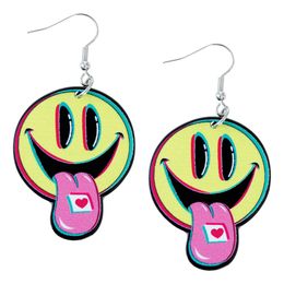 Örhängen Psykedeliska Smileys