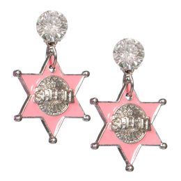 Øreringe Sherifstjerner Lyserød