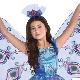 Lysbildefremvisning - Påfuglekjole Børnekostume