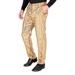Pailletbukser Herre Guld