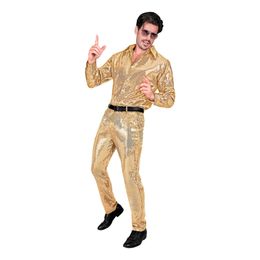 Lysbildefremvisning - Pailletbukser Herre Guld