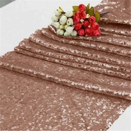 Bildspel - Bordslöpare Paljett Roséguld