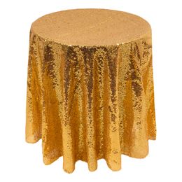 Paljettduk Rund Gull