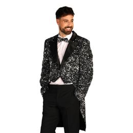 Paljettfrack Herr Svart/Silver Deluxe