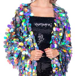 Lysbildefremvisning - Pailletfrakke Sølv