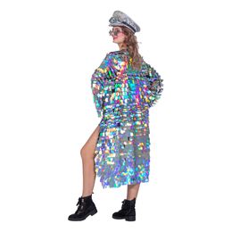 Lysbildefremvisning - Pailletfrakke Sølv